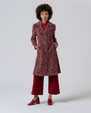 Printed Coat | Orange