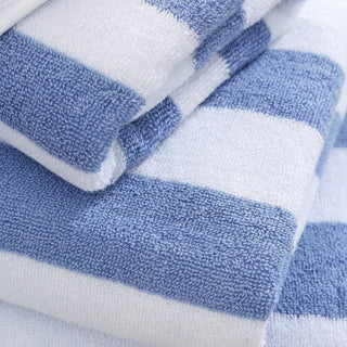 Reversible Stripe Jacquard Towel | Blue