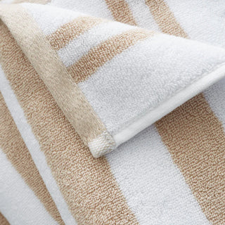 Reversible Stripe Jacquard Towel | Natural