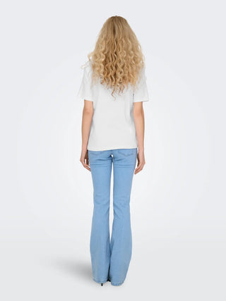 Monja Short Sleeve Jersey Tee | White