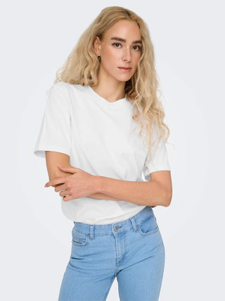 Monja Short Sleeve Jersey Tee | White