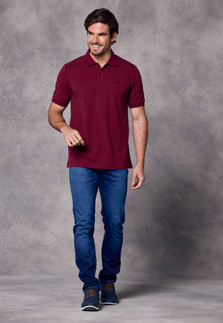 Rivet & Denim Mountain Polo | Burgundy