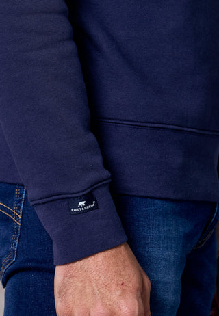 Rivet & Denim 1/4 Zip Flux Knit | Navy