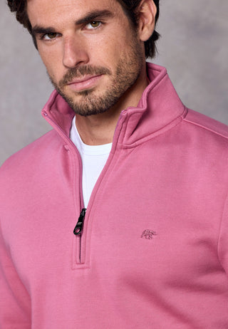 Rivet & Denim 1/4 Zip Flux Knit | Rose