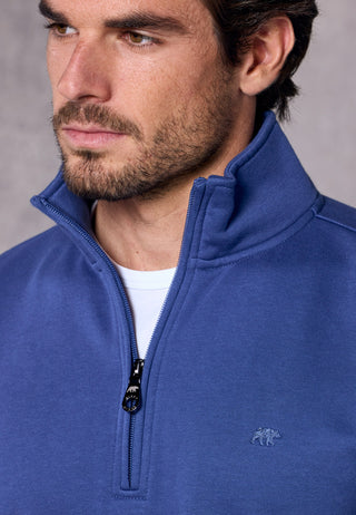 Rivet & Denim 1/4 Zip Flux Knit | Steel