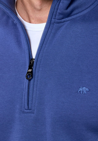 Rivet & Denim 1/4 Zip Flux Knit | Steel