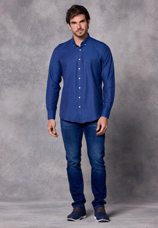 Rivet & Denim Oxford Shirt | Steel