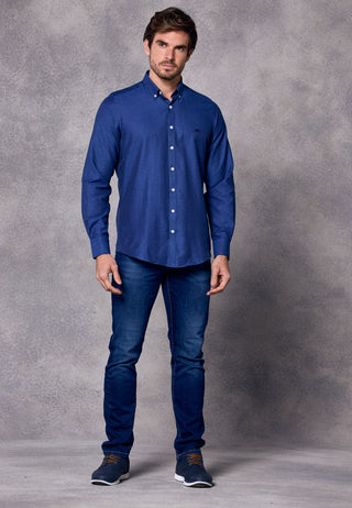 Rivet & Denim Oxford Shirt | Steel