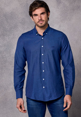 Rivet & Denim Oxford Shirt | Steel