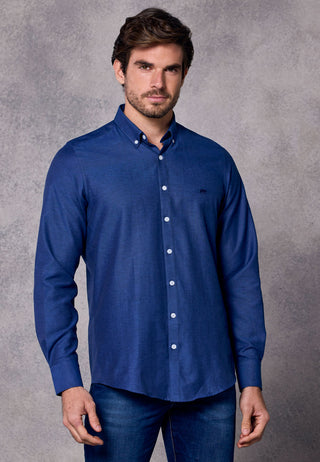 Rivet & Denim Oxford Shirt | Steel