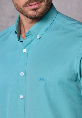 Rivet & Denim Oxford Shirt | Aqua