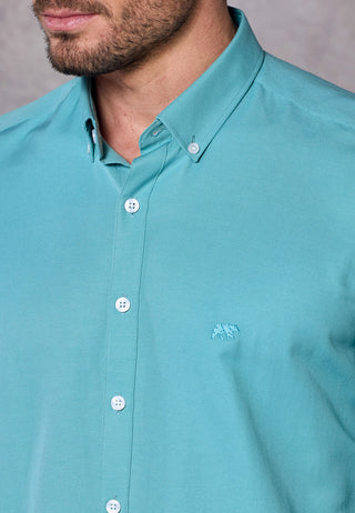 Rivet & Denim Oxford Shirt | Aqua