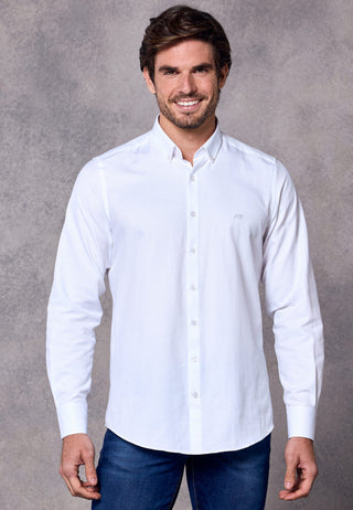 Rivet & Denim Oxford Shirt | White