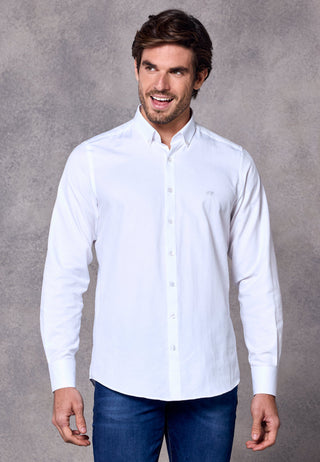 Rivet & Denim Oxford Shirt | White