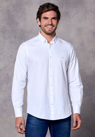 Rivet & Denim Oxford Shirt | White