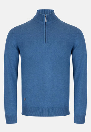 Andrew 1/4-zip Jumper | True Blue