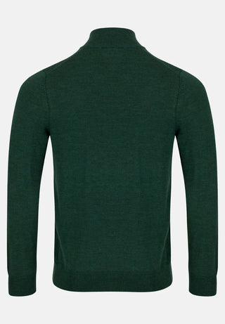 6th Sense Merino 1/4 Zip Jumper St Green