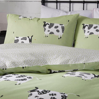 Daisy Duvet Cover Green