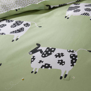 Daisy Duvet Cover Green