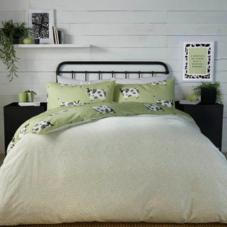 Daisy Duvet Cover Green