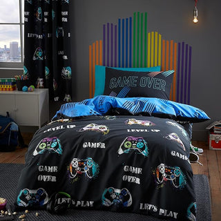 Game Over Duvet Cover Set | Black