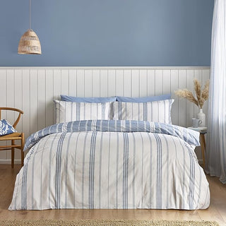 Harbour Stripe Duvet Cover Set | Blue