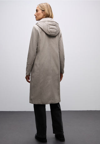 Long Reevers Coat  | Sandy Mocca Melange