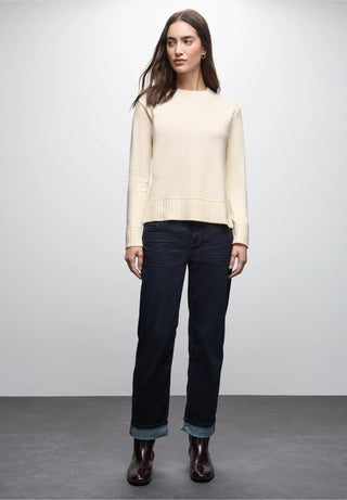 Round Neck Sweater | Soft Beige