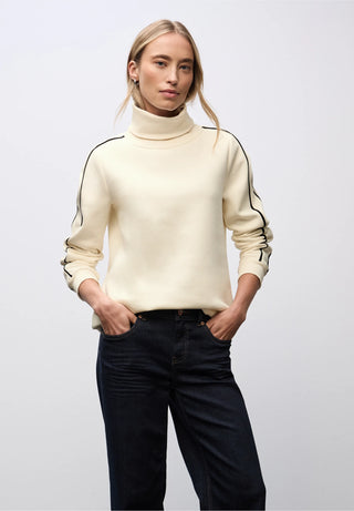 Polo Neck Sweater | Soft Beige