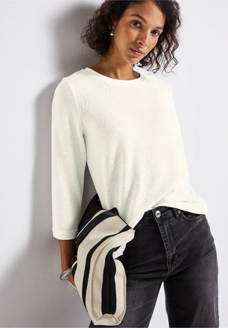 Knit Look Shirt | Off White