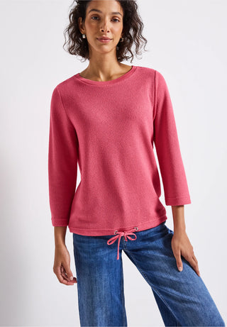 Knit Look Shirt | Almond Coral