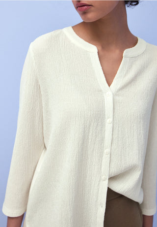 Structure Mix Tunic | Off White