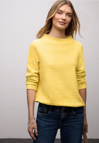 Structured Turtle Neck | Bloom Yellow