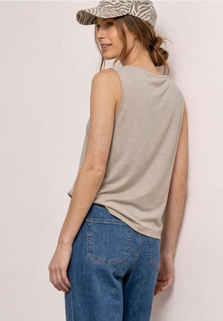Jersey Top With Should Buckle | Clay Sand