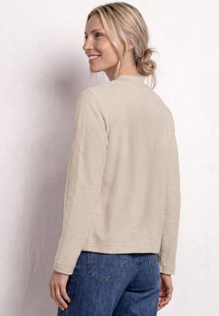 Summer Knit Look Jacket | Clay Sand