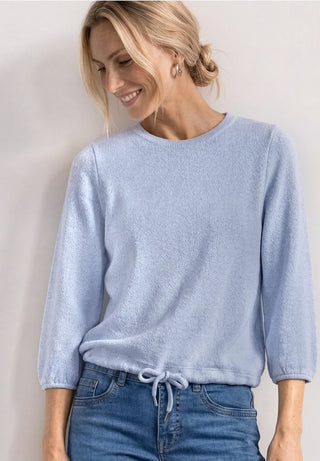 Summer Knit Look Shirt  | Whispery Blue