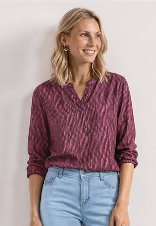 Printed Jersey Shirt  | Blush Berry