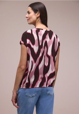 Round Neck Shirt Blouse | Clouded Blush