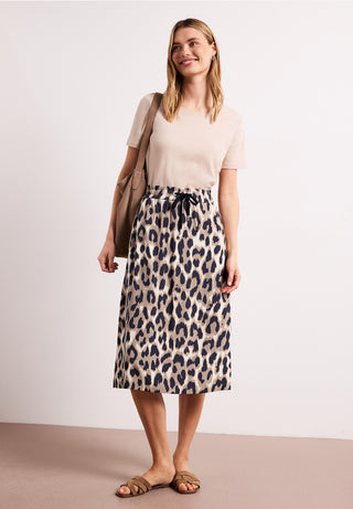 Emee Skirt All Over Print | Timeless Beige