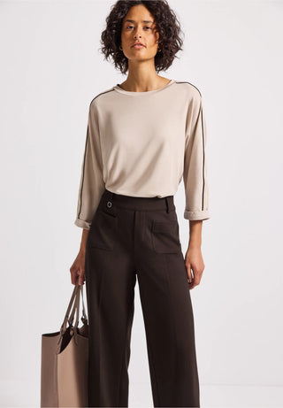 Straight Leg Trousers | Deep Roast Brown
