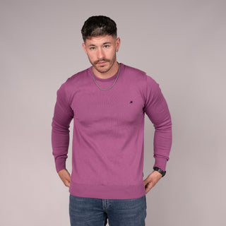Ariana Crew Neck Knit | Deep Lilac
