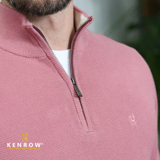 Arlo Half Zip | Salmon