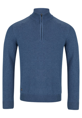 6th Sense Andrew 1/4-zip Jumper Blue Clair