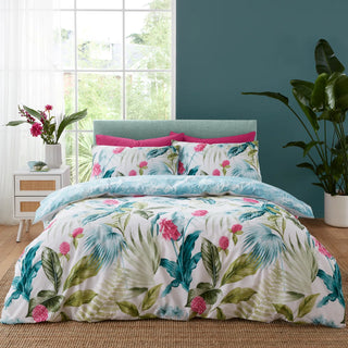 Aruba Tropical Floral Reversible Duvet Set | Green