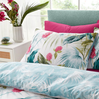 Aruba Tropical Floral Reversible Duvet Set | Green
