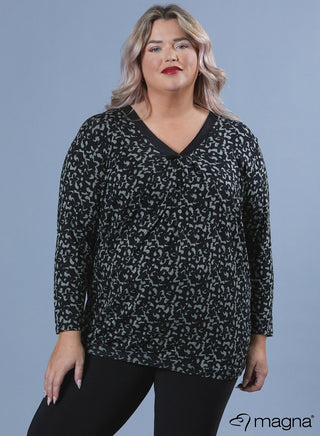 Jess Shirt Black Sage