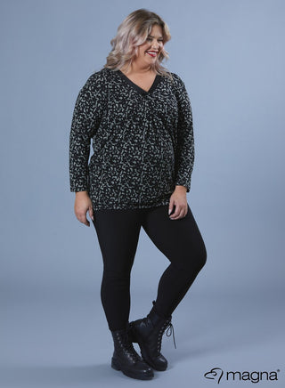 Jess Shirt Black Sage