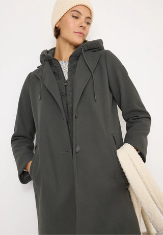 2 In 1 Teddy Coat | Dark Green