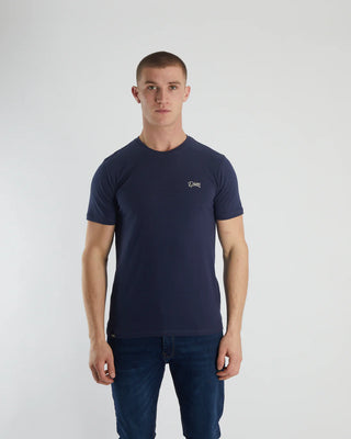 Basic Caden O Neck Tee | Navy Iris