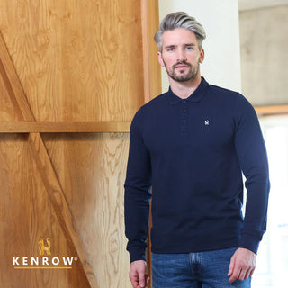 Brodie Long Sleeve Polo | Navy